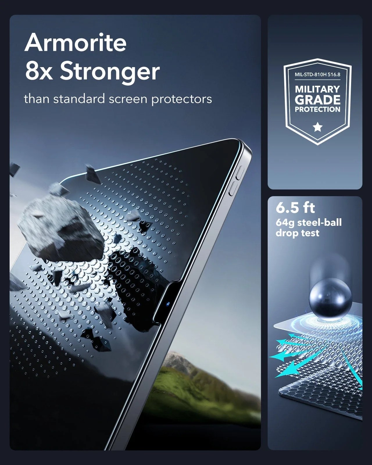ESR UltraFit Armorite Screen Protector 2 Pack for iPad - iPad Pro 11 (2025/2024) - image 5